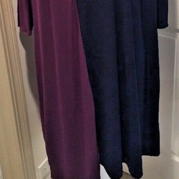 Lucie Lu Womens Purple and Blue Shifted Dress 4X - Picture 5 of 6